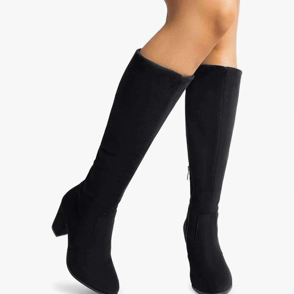 Elegant Black Knee-High‎ Women's Boots
